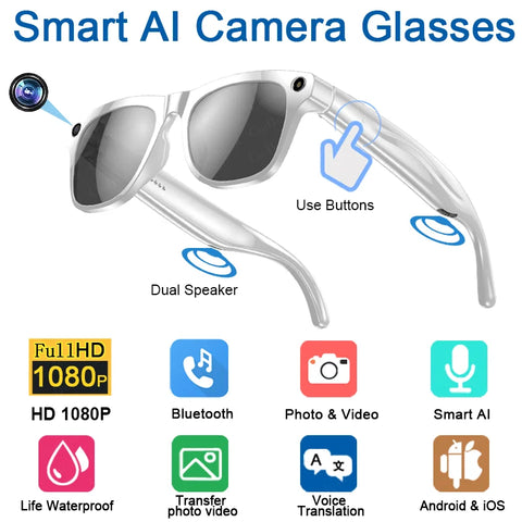 4K HD AI Smart Glasses