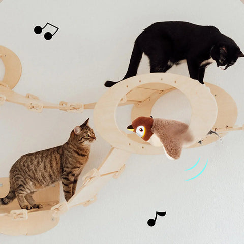 Bird Cat Toy Flapping