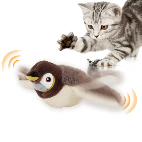 Bird Cat Toy Flapping