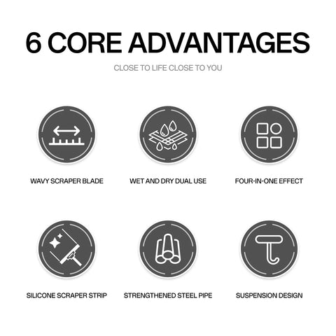 Push Silicone Broom Rubber