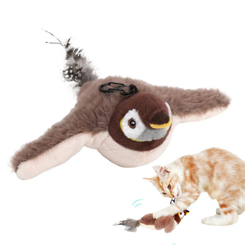 Bird Cat Toy Flapping
