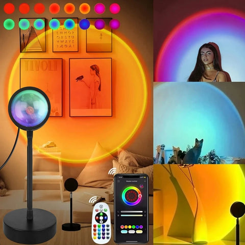 USB Smart RGB Sunset Lamp