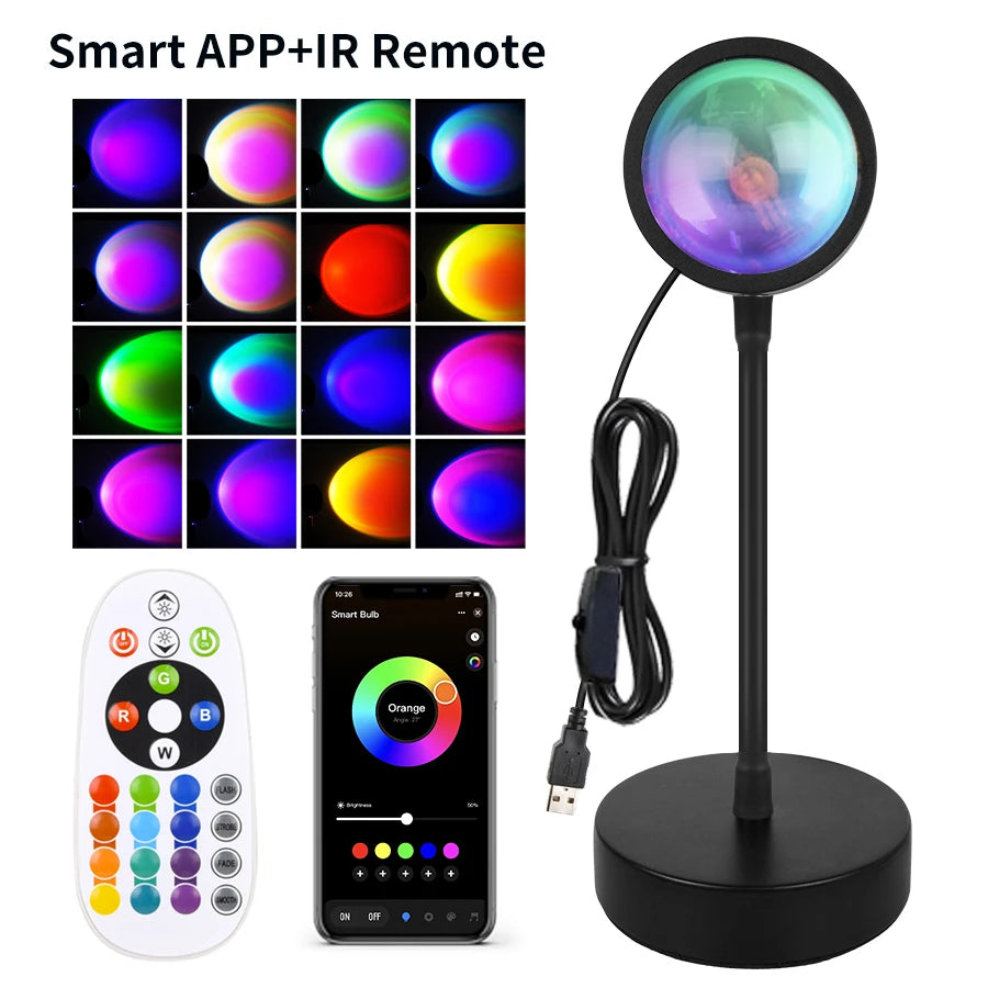 USB Smart RGB Sunset Lamp