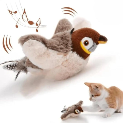 Bird Cat Toy Flapping