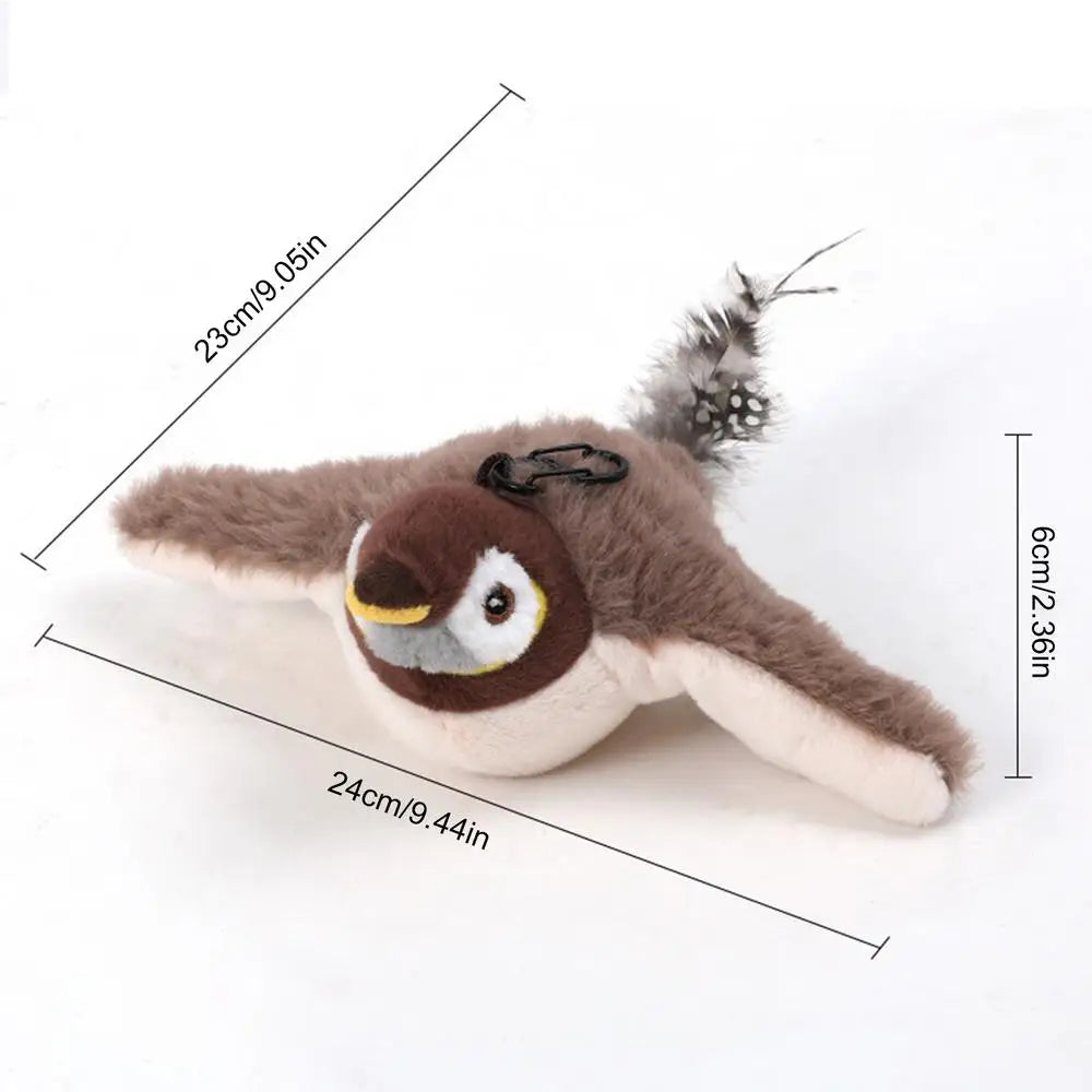 Bird Cat Toy Flapping