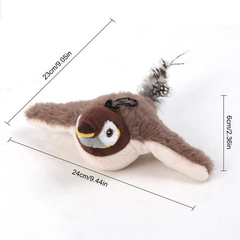 Bird Cat Toy Flapping