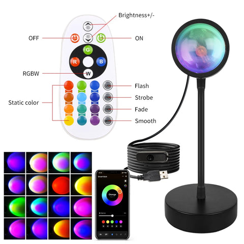 USB Smart RGB Sunset Lamp